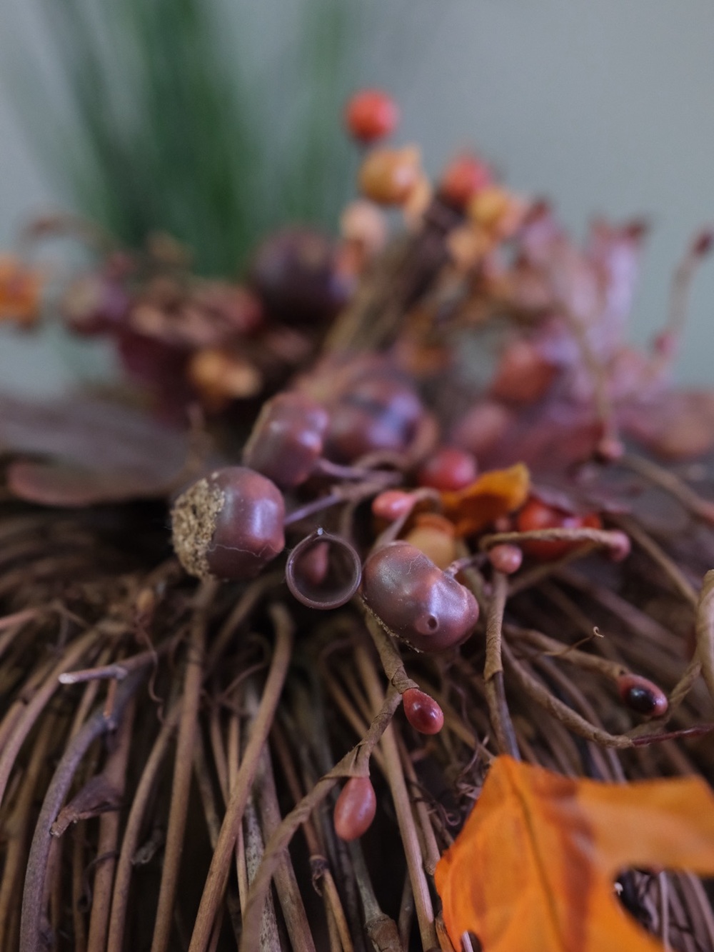 Rustic Grapevine Pumpkin Fall Harvest Centrepiece - Picture 8 of 10
